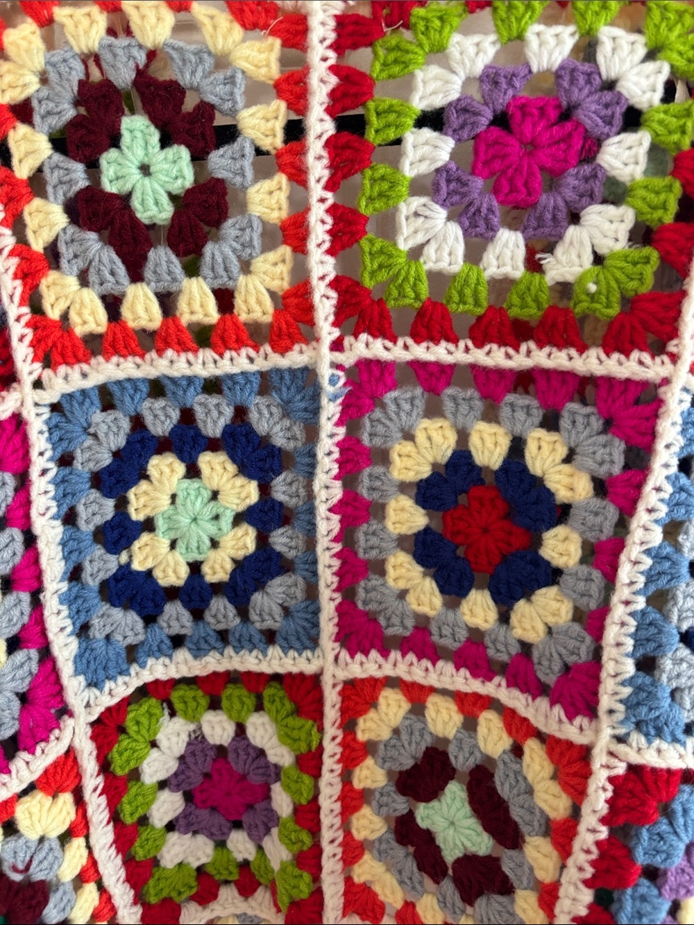 Multicolor Crochet Square Sweater - Picture 5 of 6